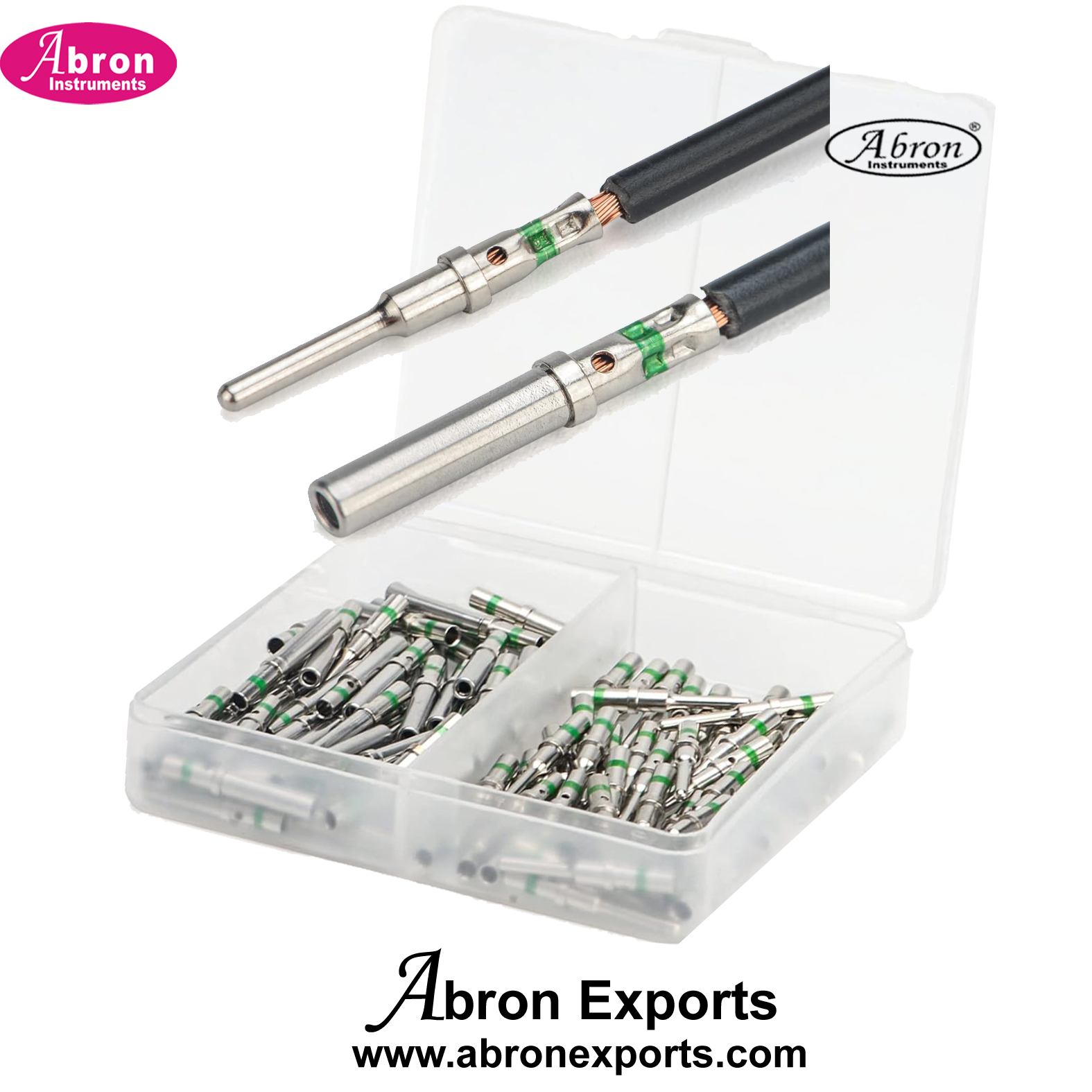 Solid Contract for Wire Male Female Set Size 16 DT Series 50 Pairs Pin and Socket 14AWG Wire in Box Abron AE-1224SC16 